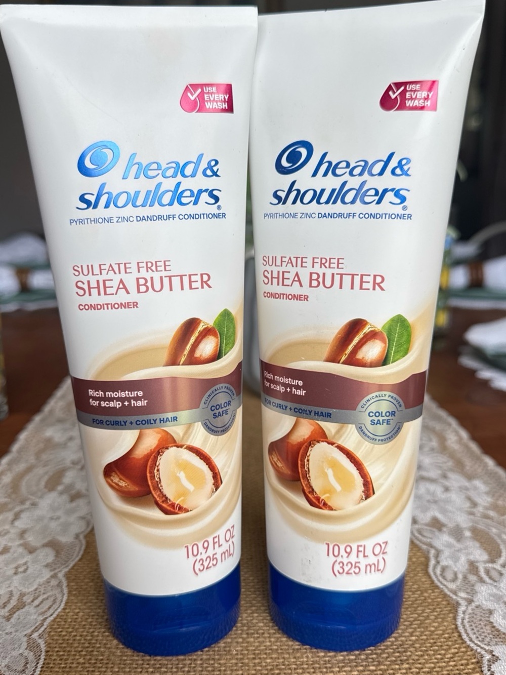 Head & Shoulders Sulfate Free Shea Butter Conditioner set of 2 Big Bottles